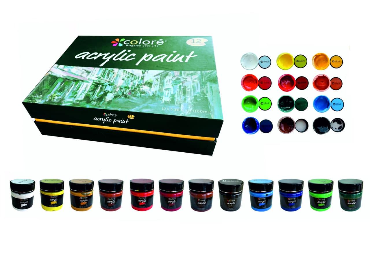 Акриловые краски 12 цветов 100 мл Art Planet - фото 6 Акриловые краски 12 цветов 100 мл Art Planet - фото 6