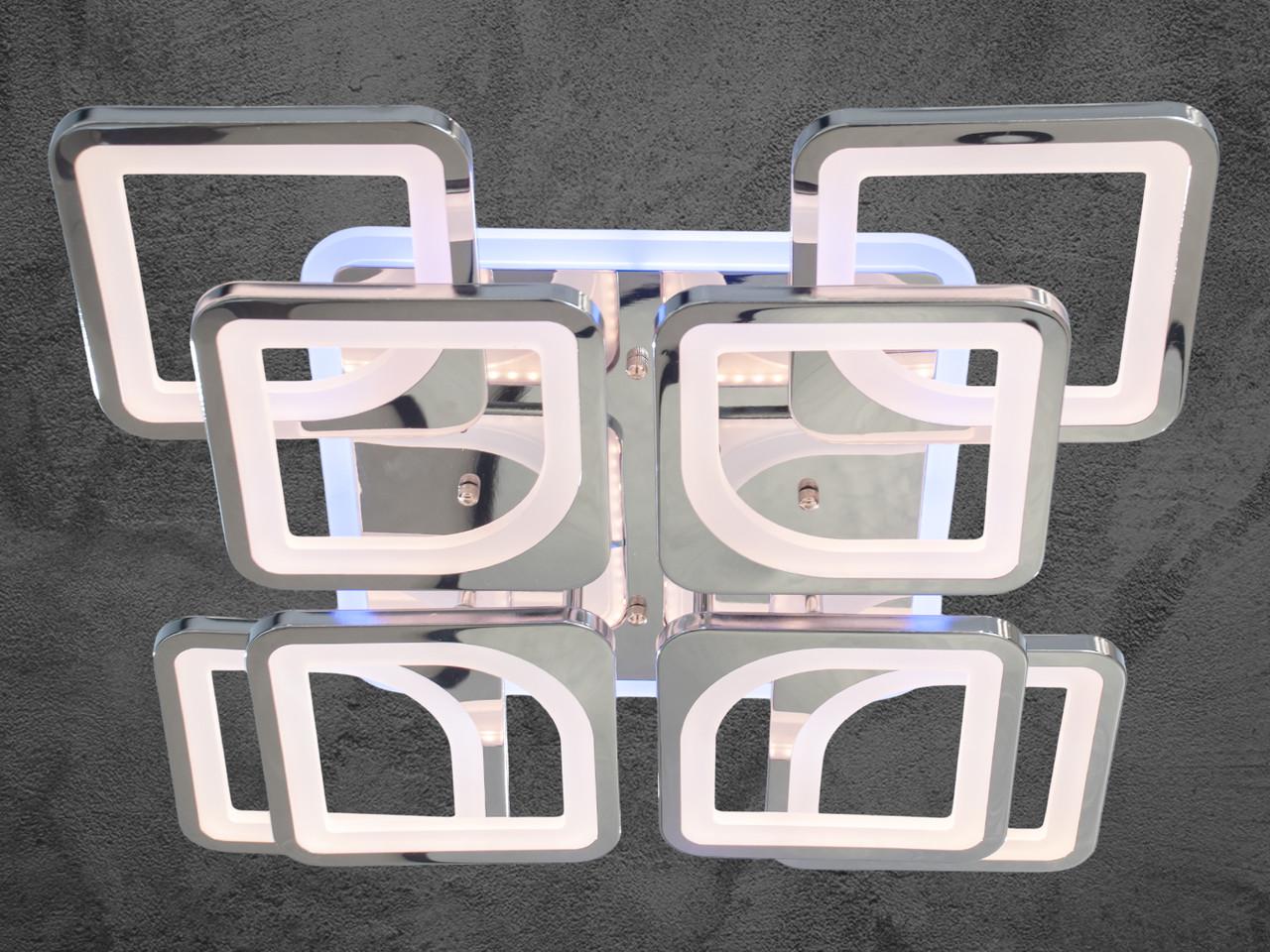 Люстра с диммером и LED подсветкой HS8060-4+4HR-LS 130W на 20 м2 Хром (1488828967) - фото 4 Люстра с диммером и LED подсветкой HS8060-4+4HR-LS 130W на 20 м2 Хром (1488828967) - фото 4