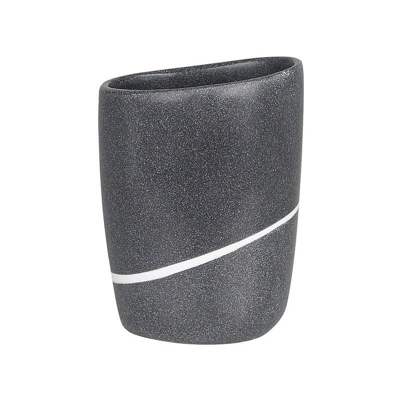 Стакан для зубных щеток Spirella ETNA STONE Polyresin 9,5x12,5 см Серый (10.13642)