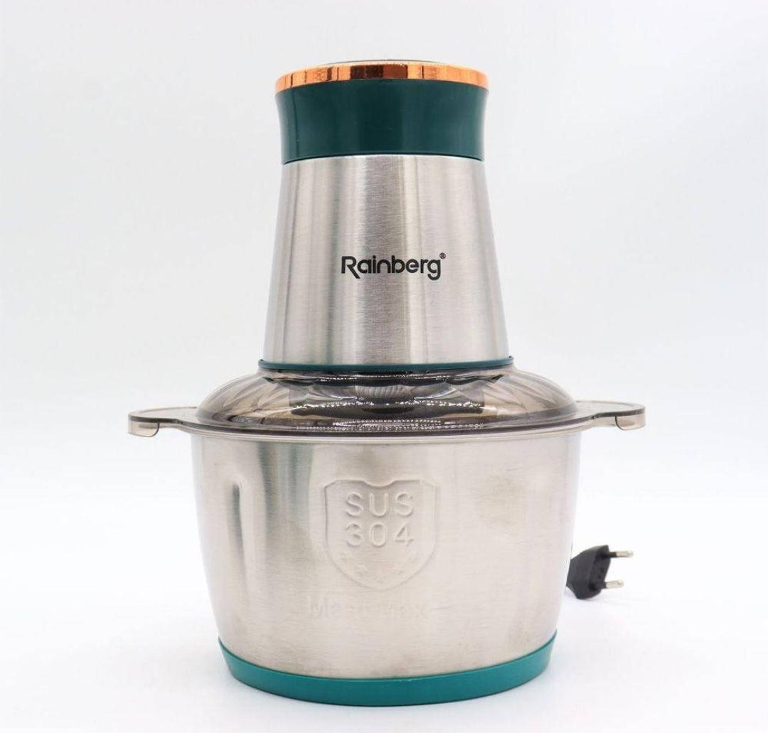 Измельчитель кухонный Rainberg RB-2202 с металлической чашей 2 л 1300 Вт (27188202)