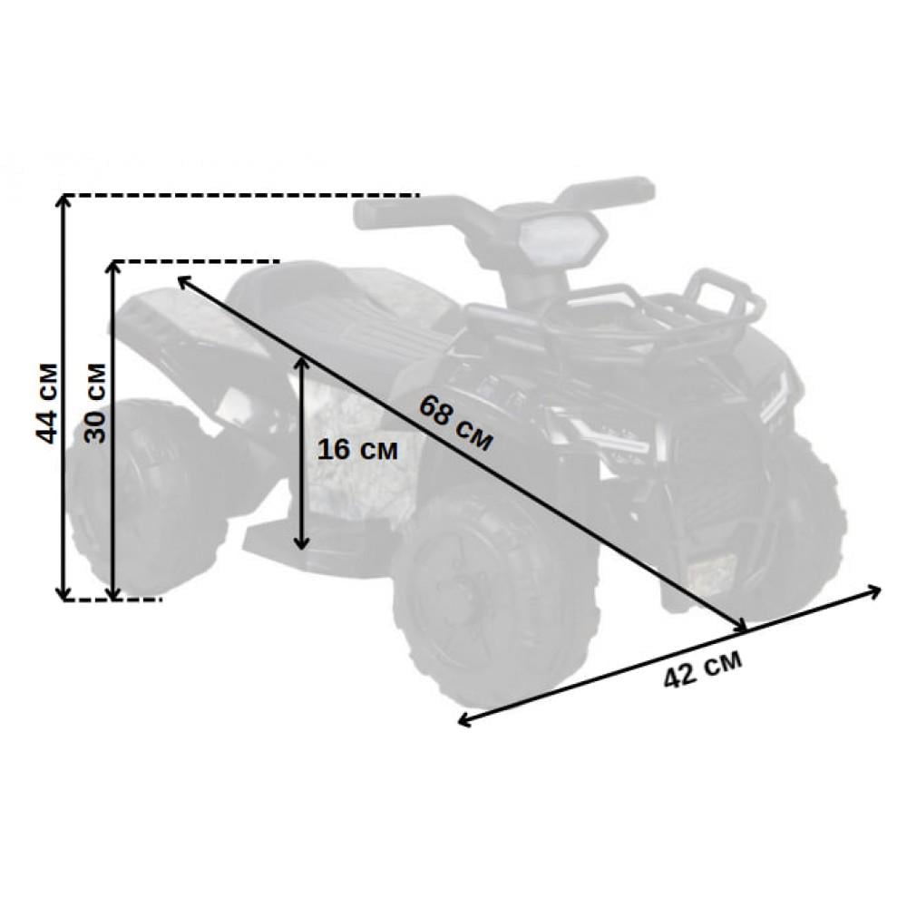 Електроквадроцикл дитячий Spoko MLY-518 Чорний (42300206) - фото 10 Електроквадроцикл дитячий Spoko MLY-518 Чорний (42300206) - фото 10