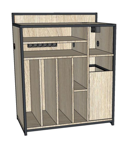 Стол оператора для отделения Новая почта 900x520x1150 мм