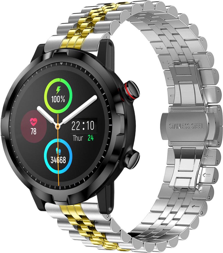 Браслет металлический Stech Line для Haylou Smart Watch RT LS05S Silver Gold (29156-67)