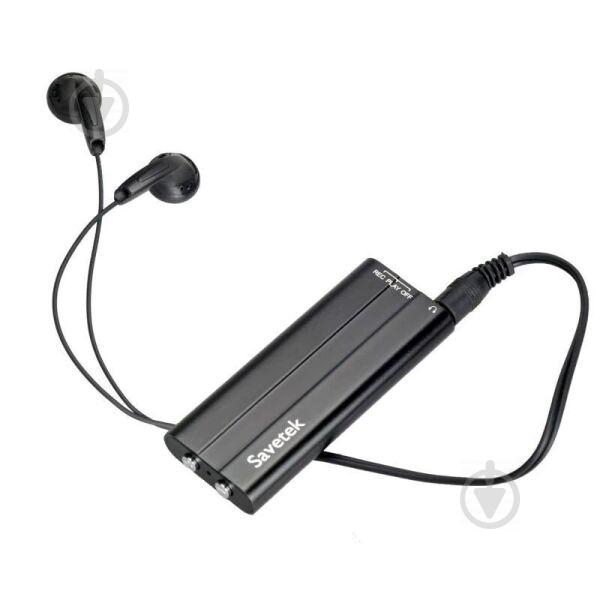Мини диктофон Savetek 600 16 ГБ Черный (100543) - фото 4
