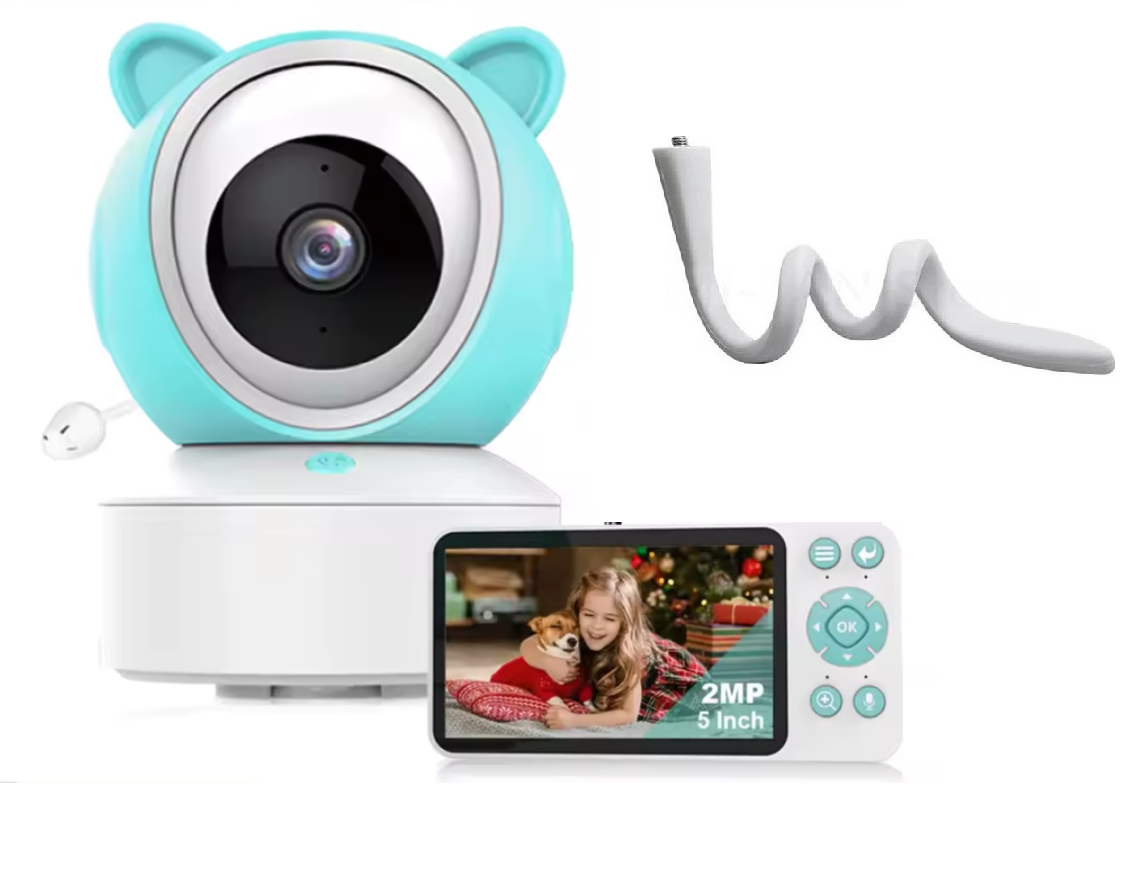 Видеоняня Baby Monitor WiFi с 5" HD экраном+гибкое крепление и управление со смартфона/датчиком звука/движения/ночное видение (BM-01)