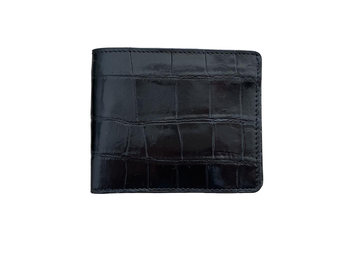 Кошелек Ekzotic Leather из кожи крокодила Черный (cw20)
