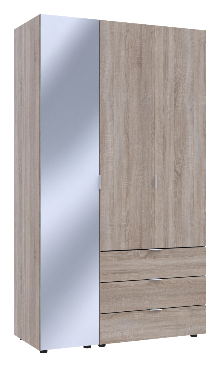 Комплект шкафов для одежды Doros Гелар 116,5х49,5х203,4 см 2 шт. Зеркало/Дуб сонома (DRS-011134)