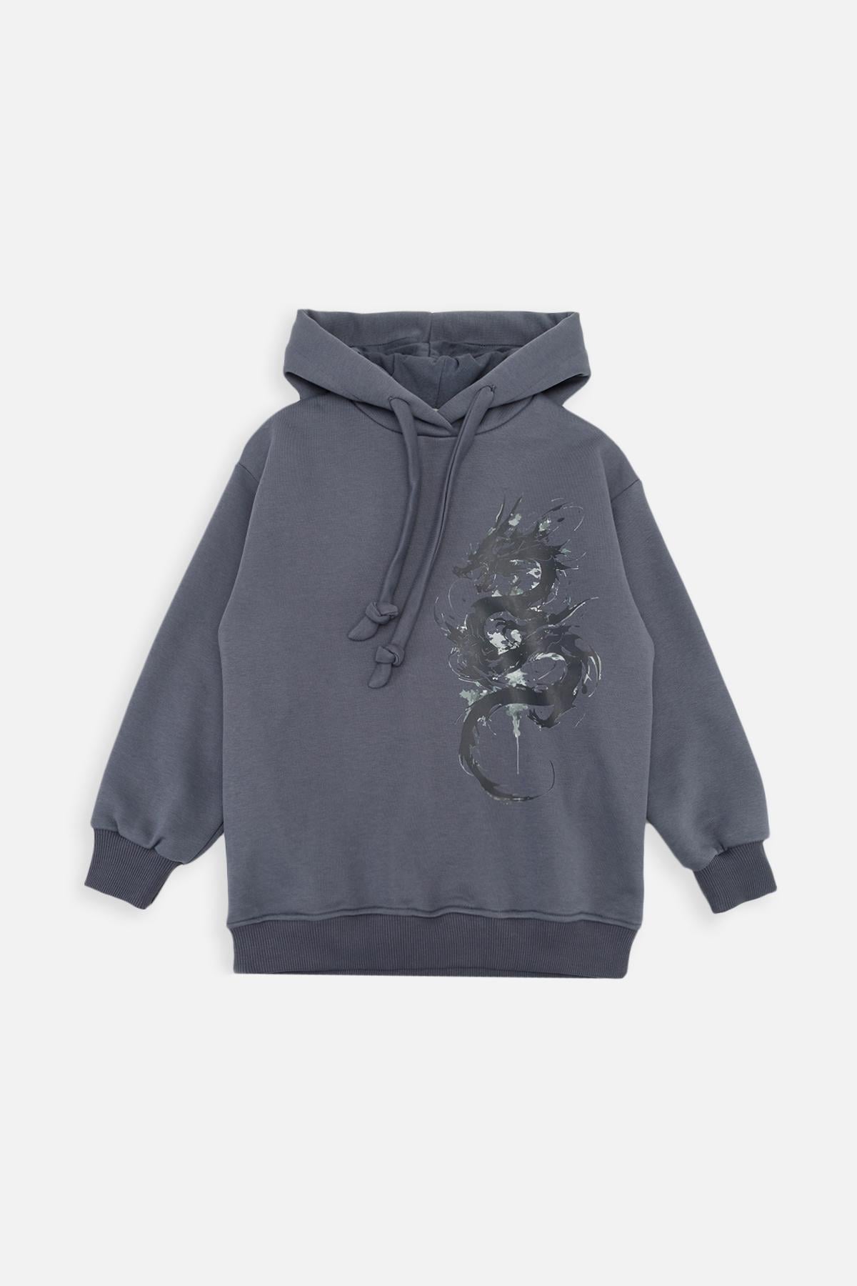 Худи для мальчика 134 см Графитовый (SKT001044127)