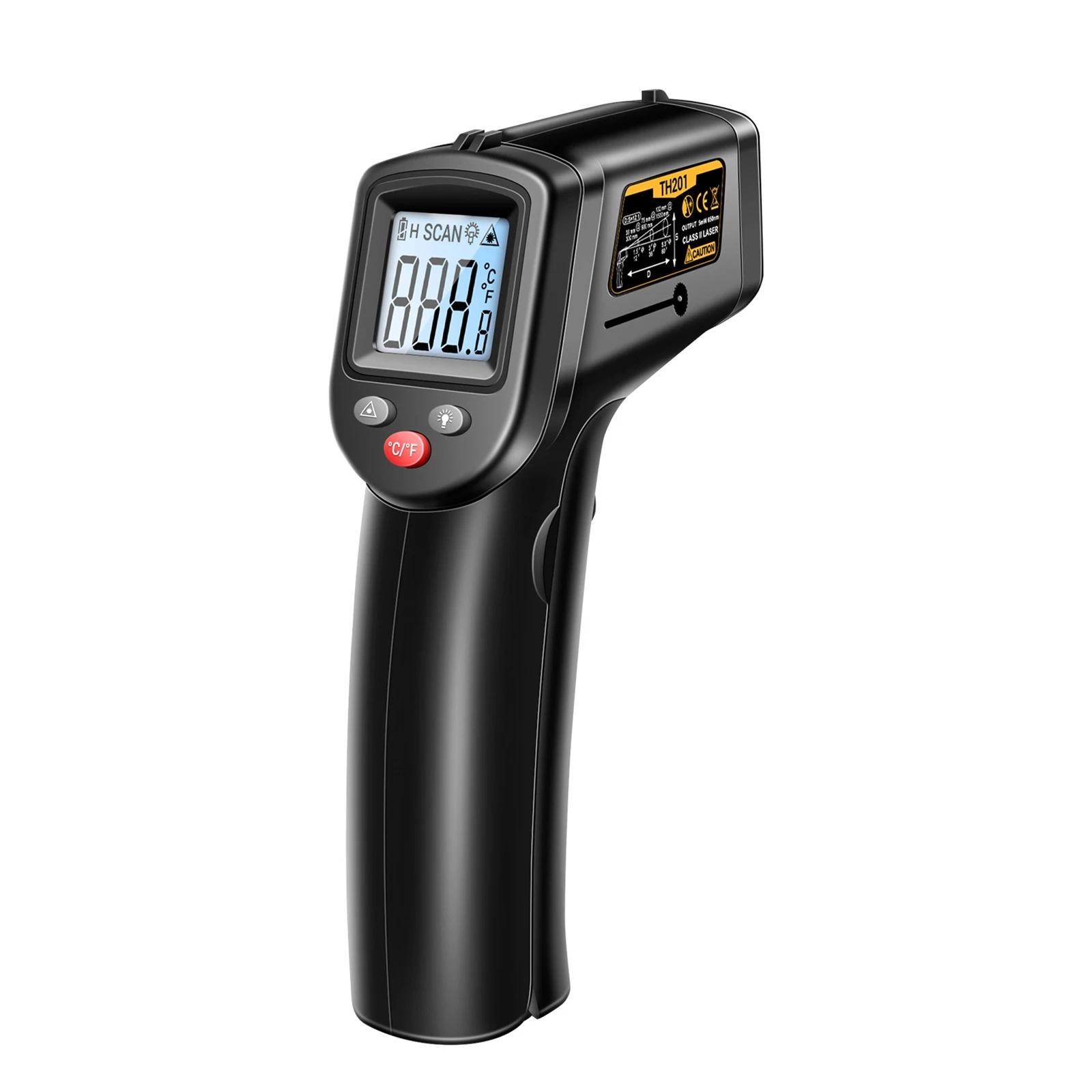 Термометр бесконтактный цифровой Aneng с лазерной подсветкой для объектов и жидкостей (TH201)