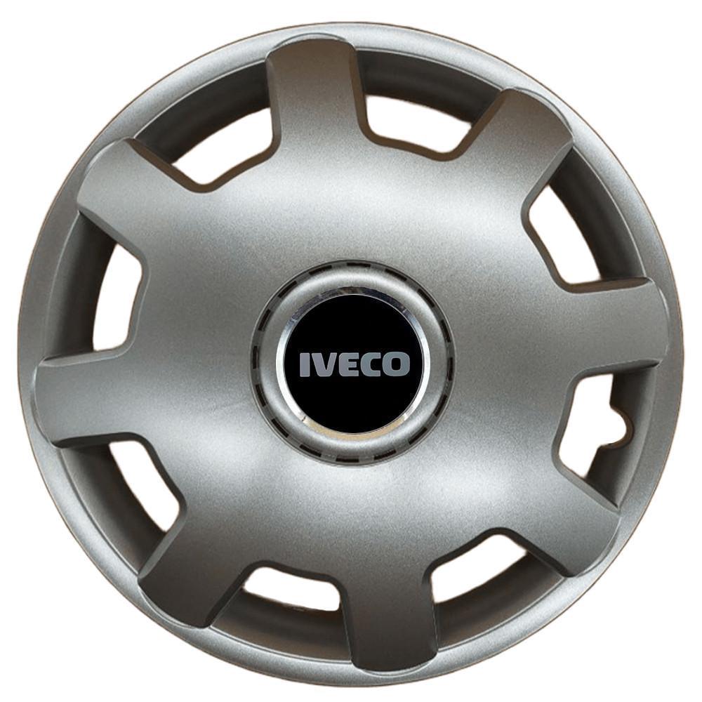 Ковпаки SJS 105 з логотипом Iveco 4 шт. R13 Срібний (2789080586)