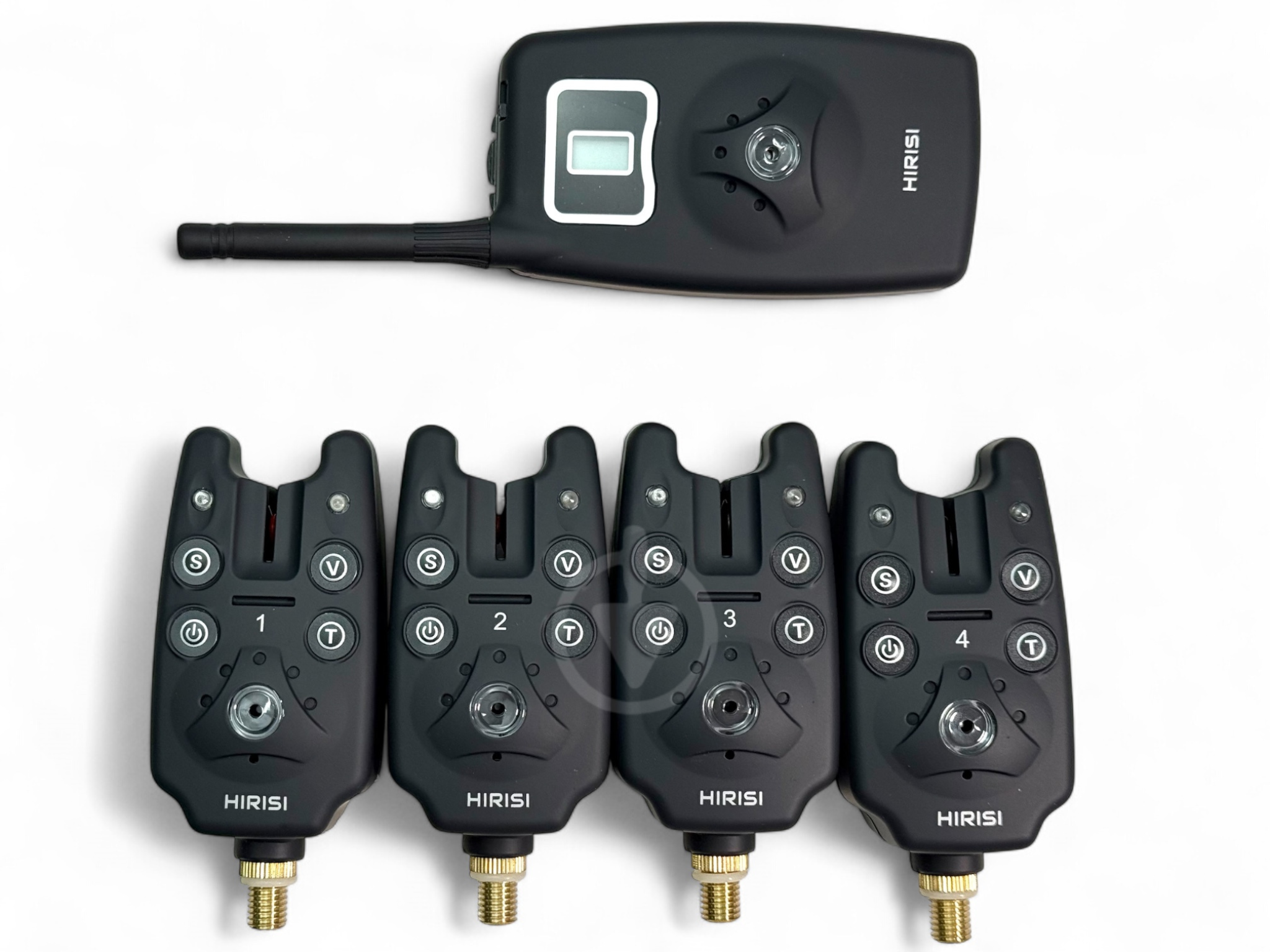 Карповые сигнализаторы поклевки с свингерами Hirisi набор 4/1 и лампа (B1203D) - фото 4