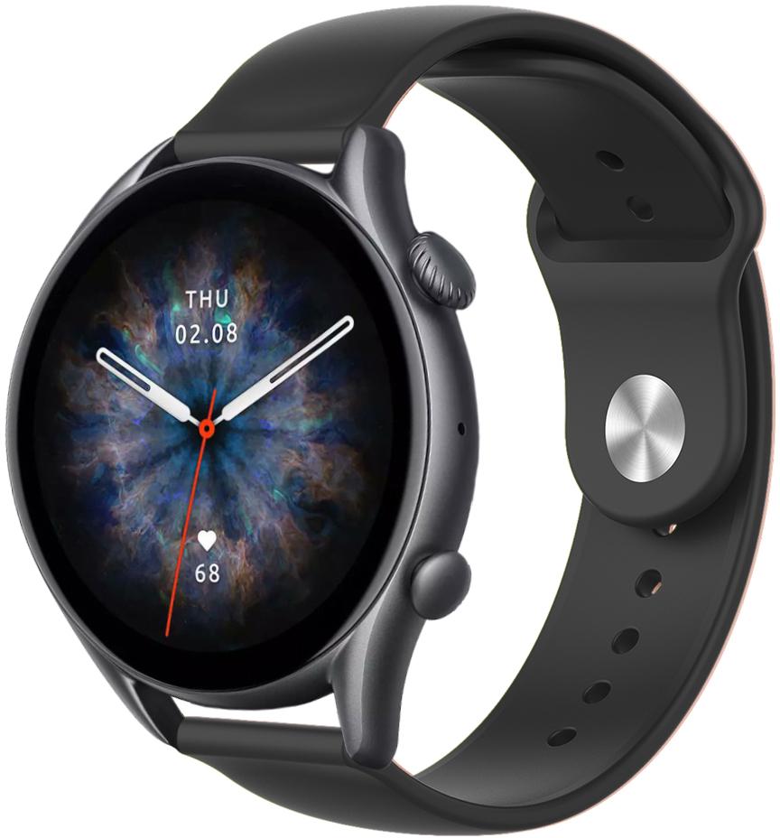 Ремешок Base для Amazfit GTR 3 Pro 22 мм Black (25493-2B)