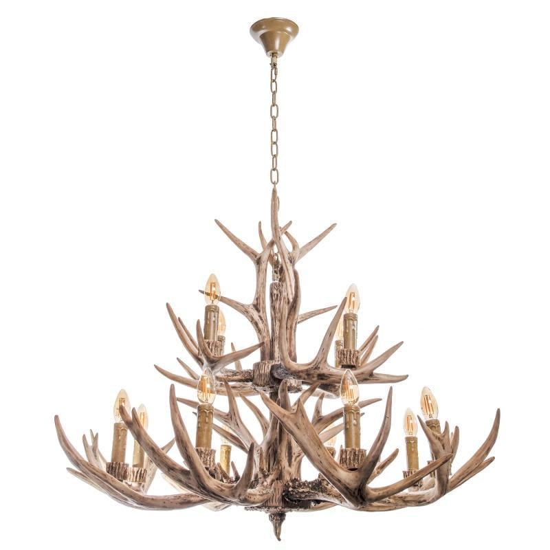 Люстра Brille BKL-101S/12 E14 Рога кантри на 12 лампочек