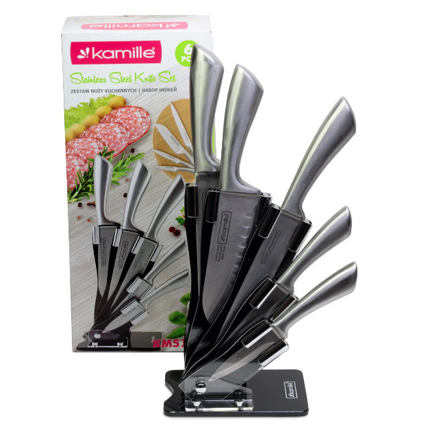 Набор ножей на подставке Kamille KM-5131 7 пр.