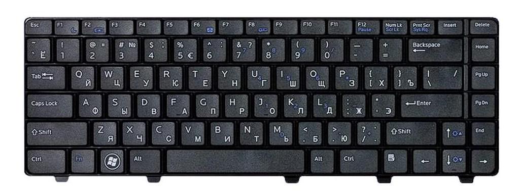 Клавиатура для ноутбука Dell Vostro 3500 матовая (058YJD)