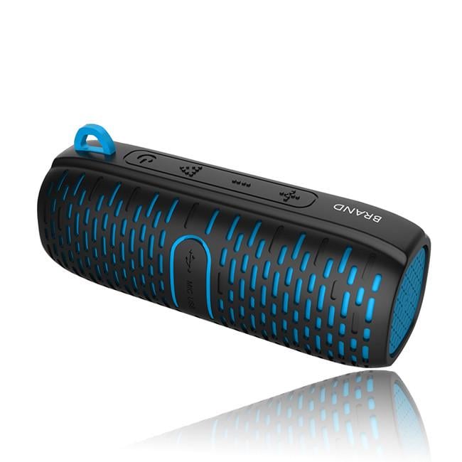 Беспроводная Bluetooth колонка SUNROZ EBS-506 влагостойкая 2х5W 1800mAh Синий (SUN1928)