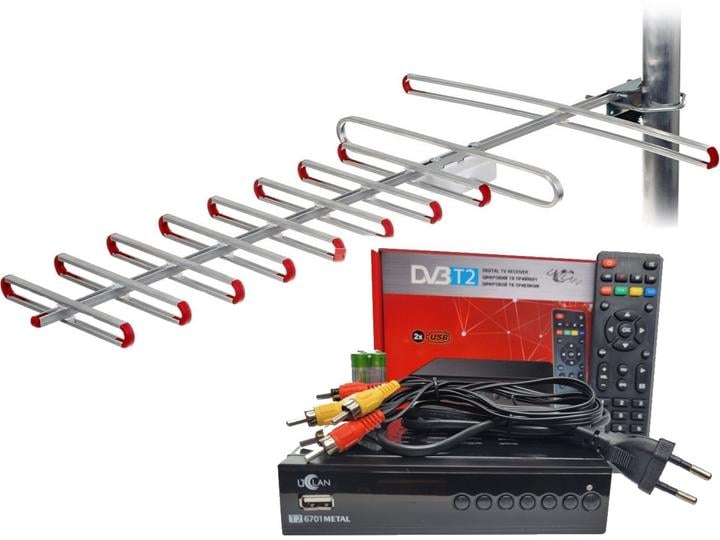 Тюнер uClan T2 6701 METAL/антенна наружная SUPER 8