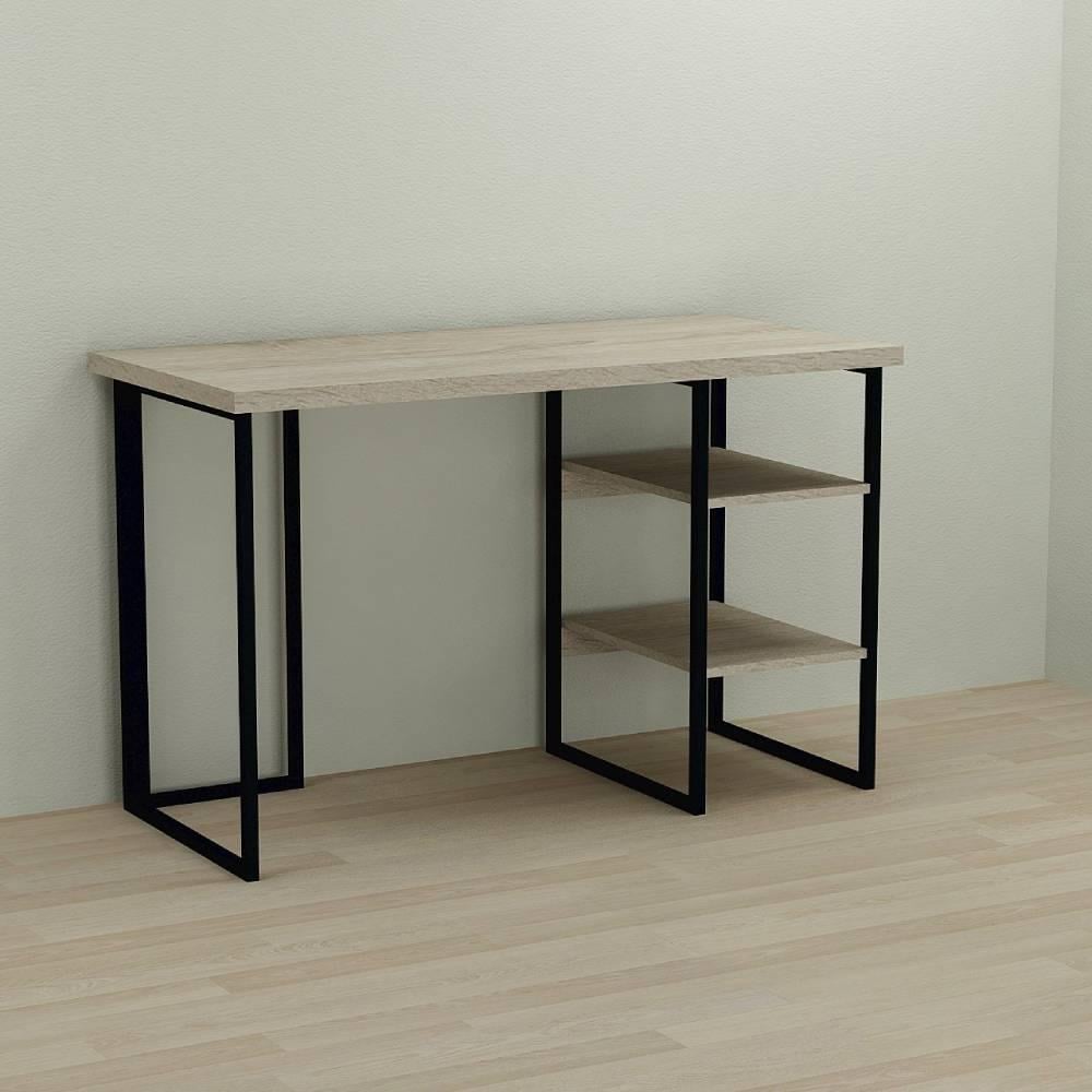 Компьютерный стол Ferrum-decor Кевин ДСП 32 мм 75x120x70 см Черный/Дуб Сонома (FRD-103833)