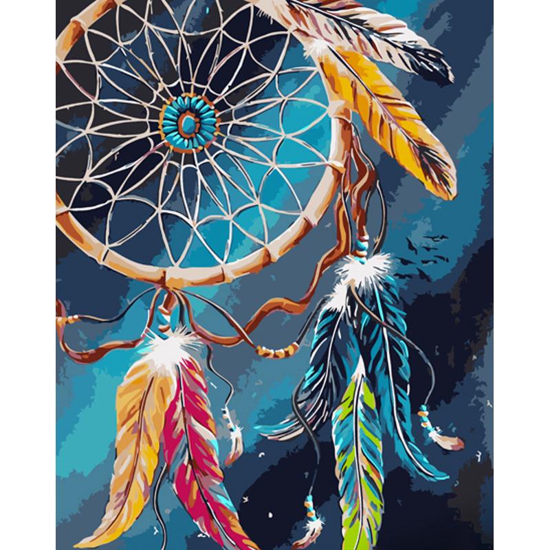 Картина по номерам Strateg Премиум Ловец снов 40х50 см (GS1010)
