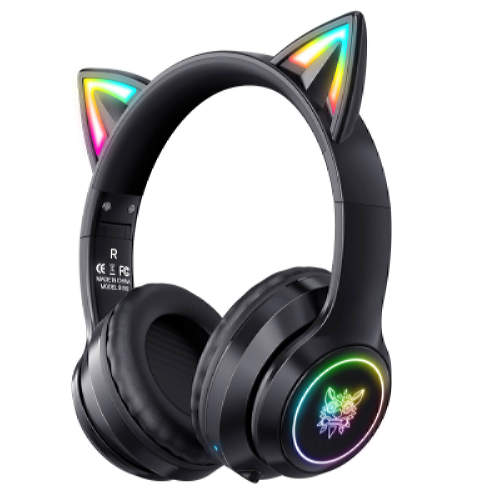 Наушники ONIKUMA Bluetooth Gaming CAT with LED B90 black