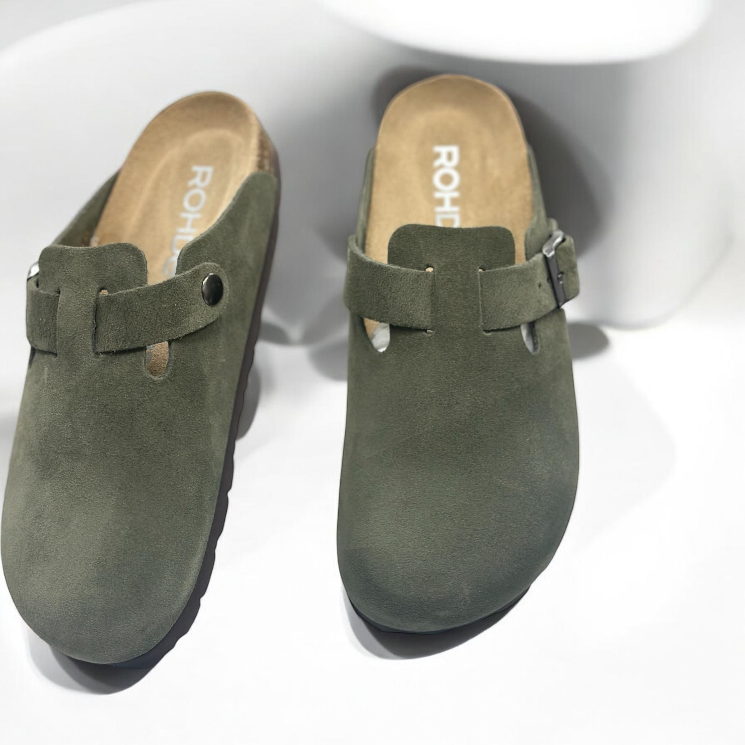 Сабо Rohde жіночі замшеві р. 37 Зелений (6071)