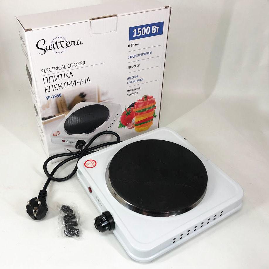 Плита электрическая Suntera SP-1930, электроплита 1 комфорка, электроплита кухонная Белый - фото 8 Плита электрическая Suntera SP-1930, электроплита 1 комфорка, электроплита кухонная Белый - фото 8