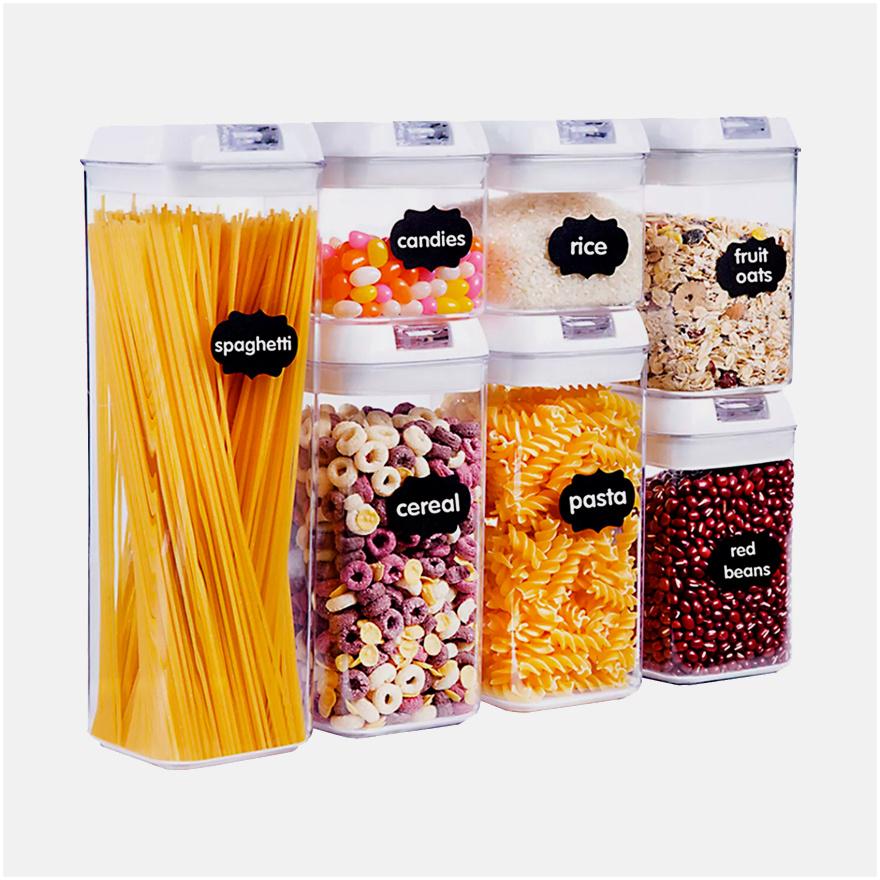 Набор из 7 герметичных контейнеров FOOD Storage для хранения продуктов и круп