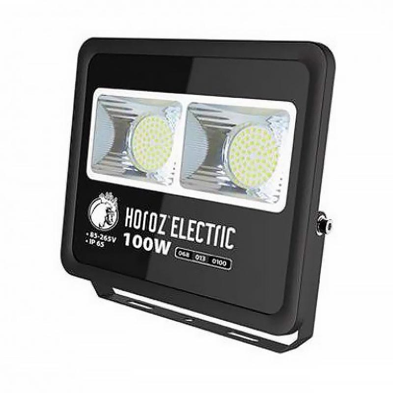 Прожектор светодиодный Horoz Electric Lion-100 100W 6400K холодный Черный Прожектор светодиодный Horoz Electric Lion-100 100W 6400K холодный Черный