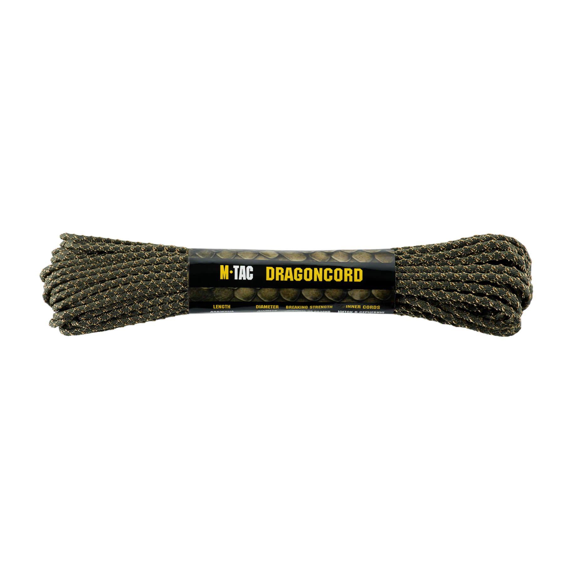 Паракорд M-Tac Dragon Cord 15 м Ranger Green/Coyote