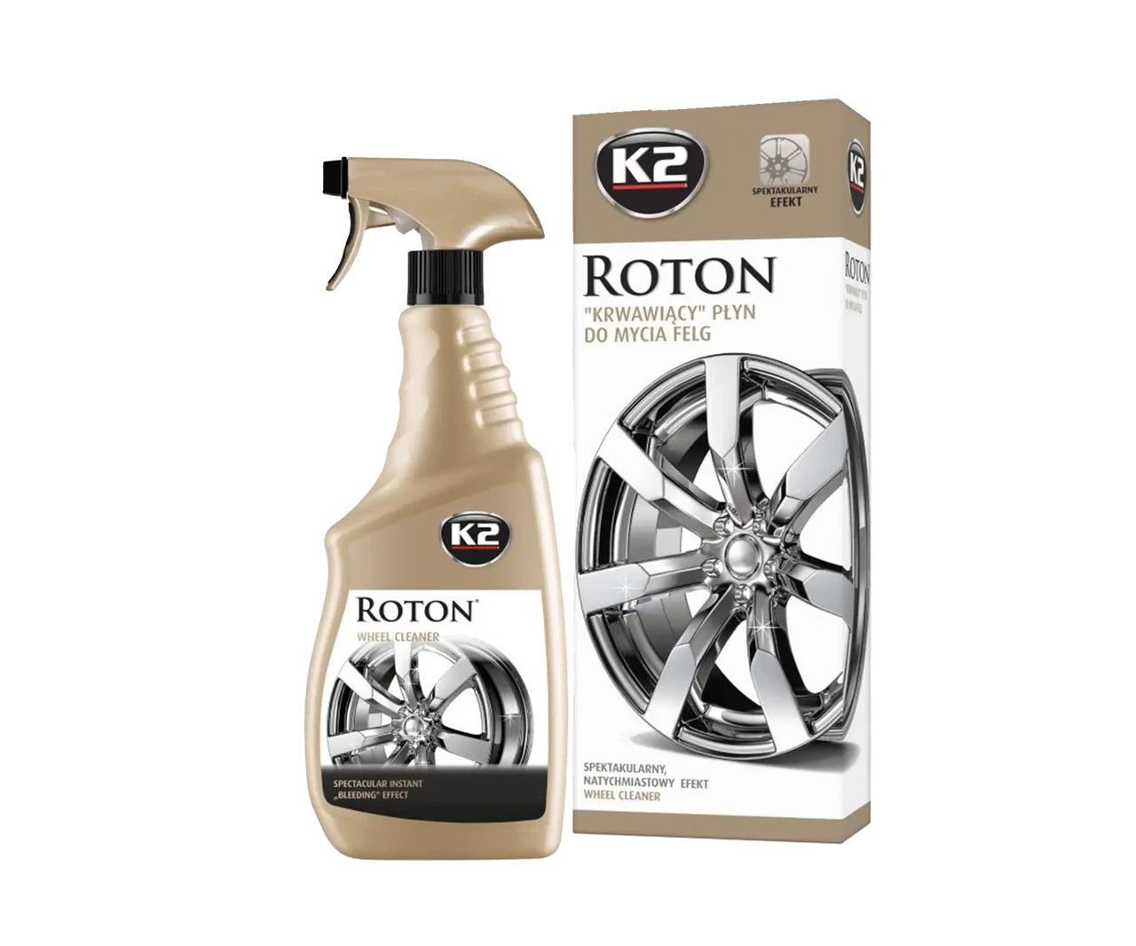 Очищувач колісних дисків К2 Roton для видалення стійких забруднень 700 мл - фото 2 Очищувач колісних дисків К2 Roton для видалення стійких забруднень 700 мл - фото 2