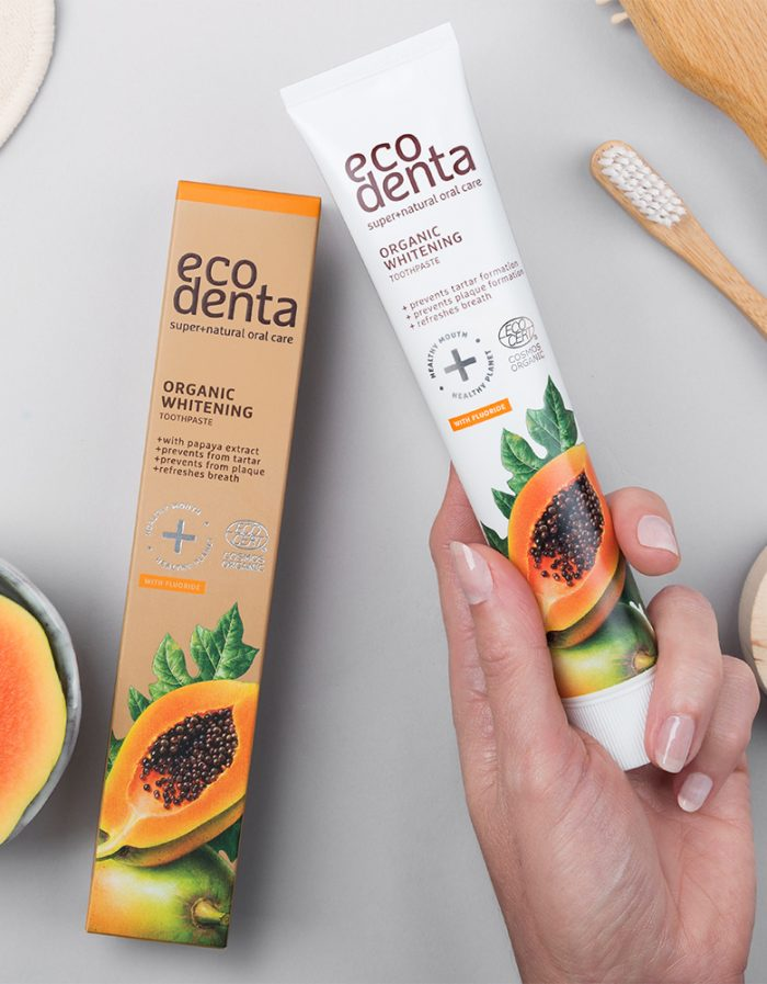 Зубна паста ECODENTA Organic Whitening з екстрактом папаї 75 мл - фото 5