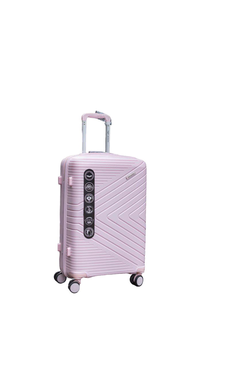 Чемодан пластиковый Wings 181-05 полипропилен 100% средний Розовый (11838373)