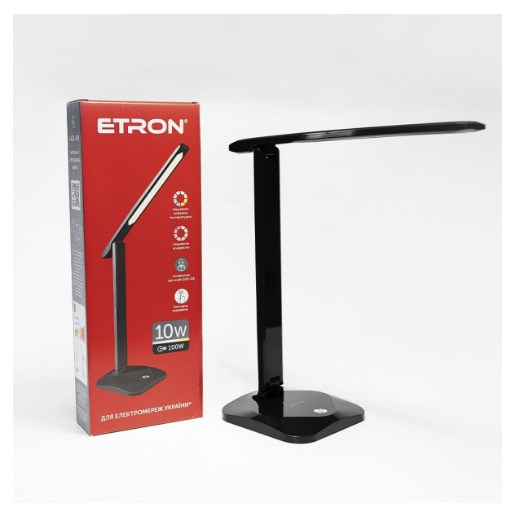 Настольная лампа 10 Вт 4200-6000K Черный (24844167)