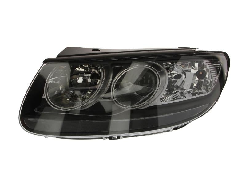 Фара передняя левая Hyundai Santa Fe II 2010-2012 H7/H7 черная рамка (221-1144L-LEMN2)