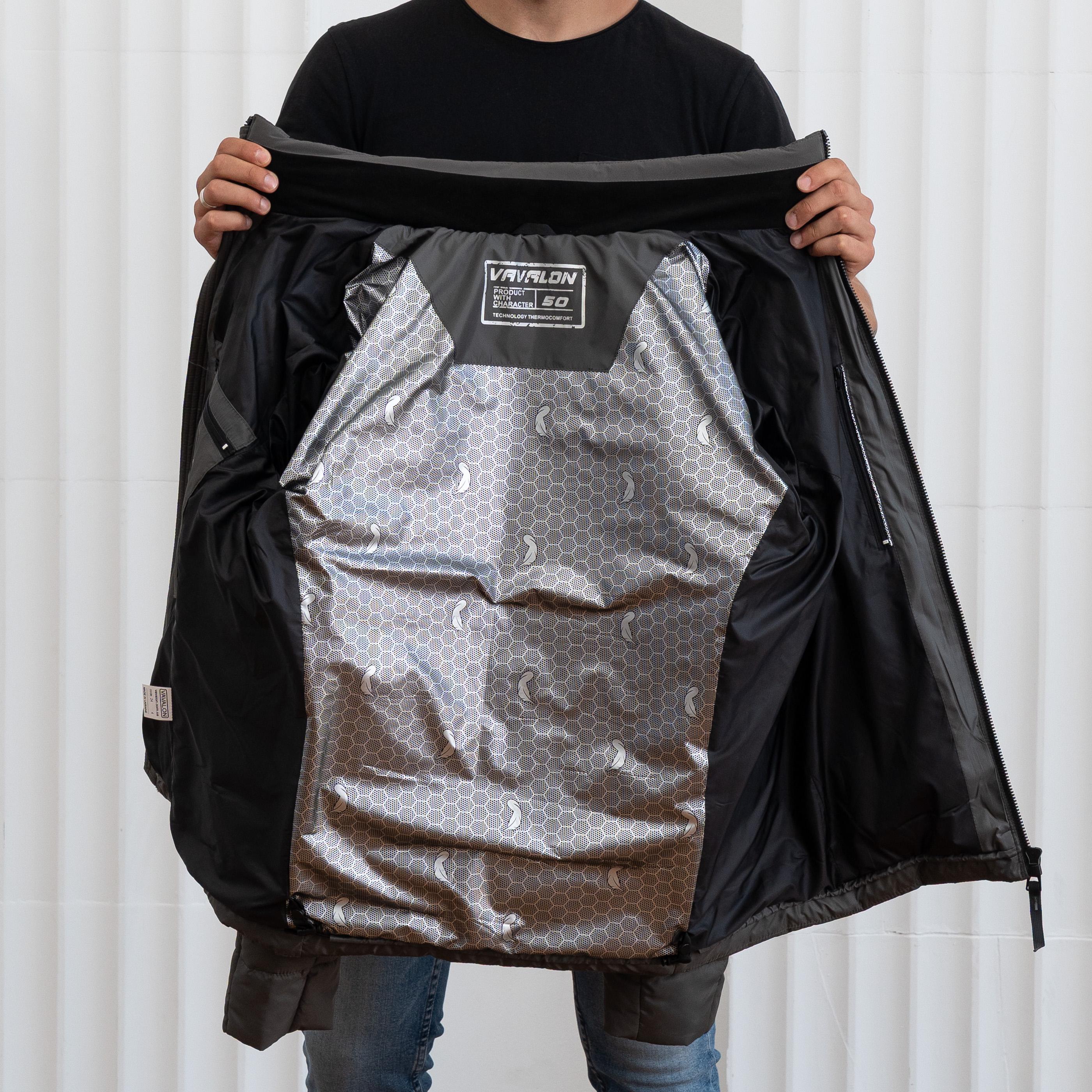 Куртка чоловіча зимова Vavalon 24-V р. 52 Графіт (29116020) - фото 10