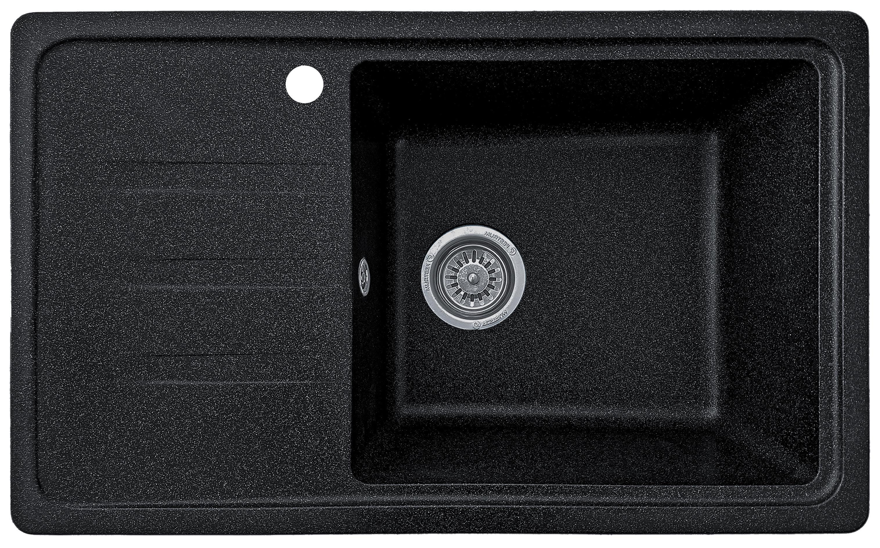 Мийка кухонна Valetti 63L 695х425 мм Чорний