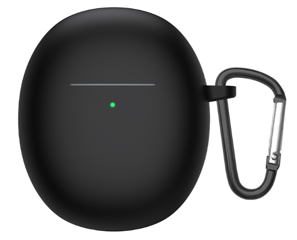 Чохол-накладка DK Silicone Candy Friendly з карабіном для Oppo Enco R Black