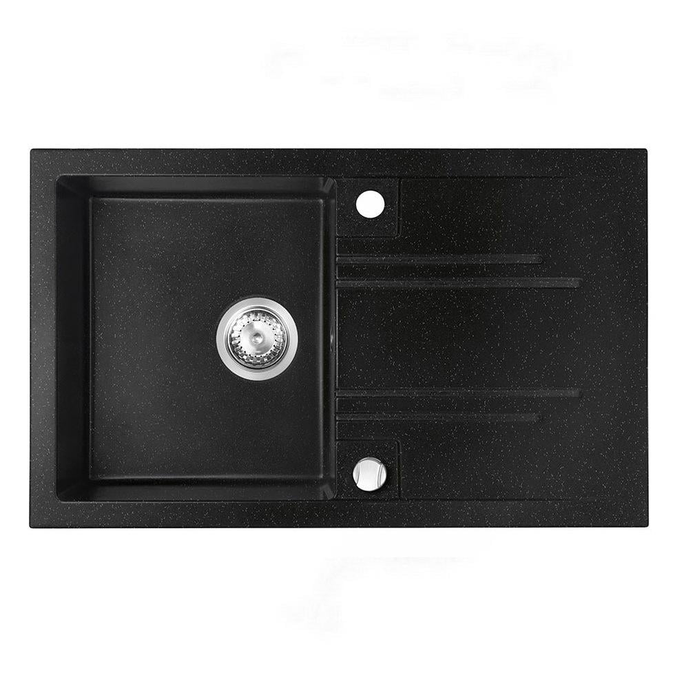 Мийка кухонна Ferro гранітна DRGM48/78HA 780x480 мм прямокутна Графітовий (174903)