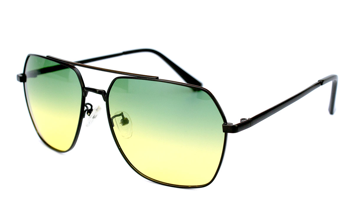 Окуляри чоловічі антифара Viscap 8370-C3 з металевою оправою для широкого обличчя Чорний (40489)