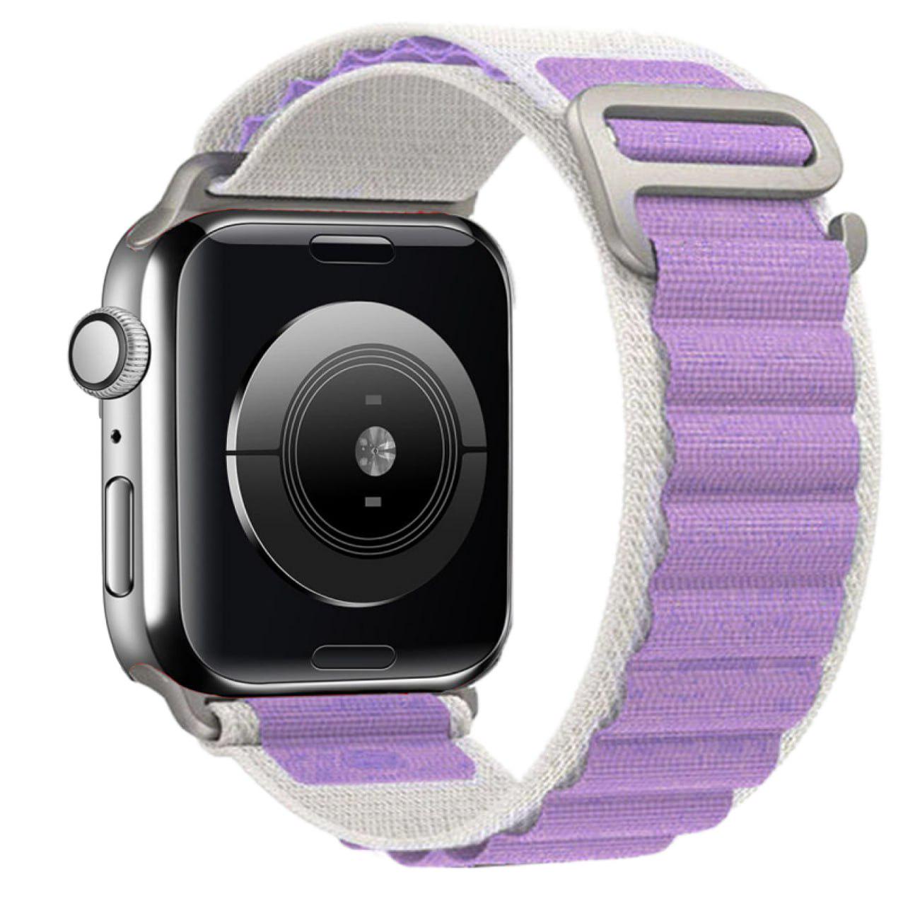 Ремінець Alpine Loop Band для Apple Watch 38 мм White/Purple (13771444)