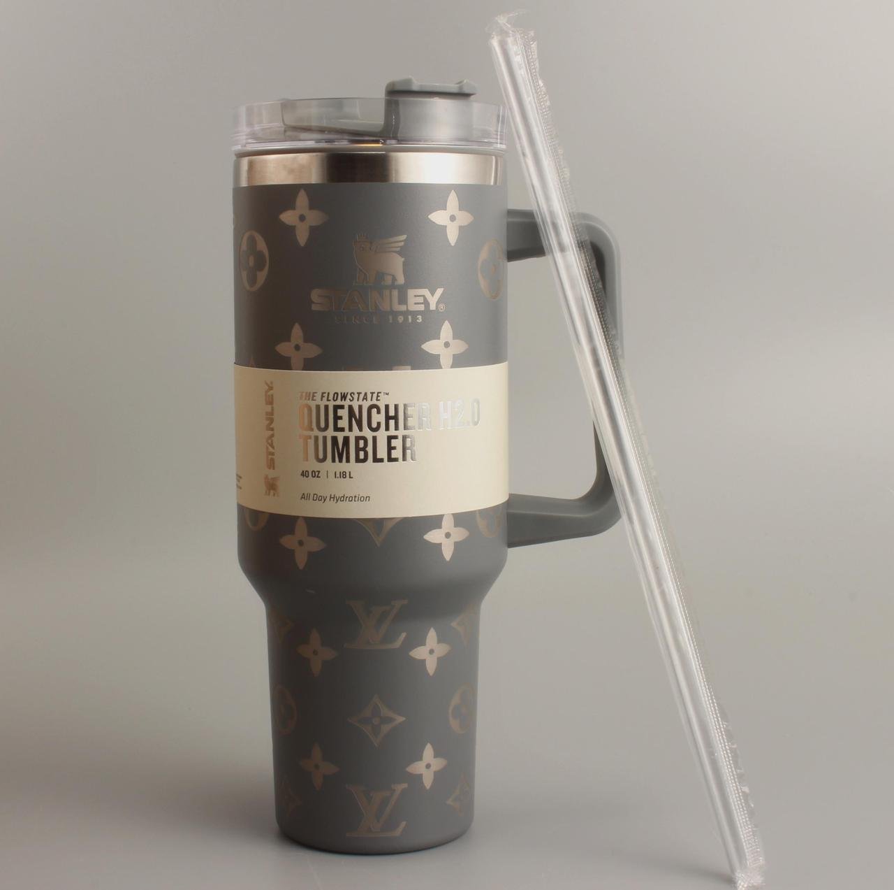 Термочашка Stanley Quencher H2.0 Tumbler з нержавіючої сталі 1,18 л Gray Monogram (KT60078300)