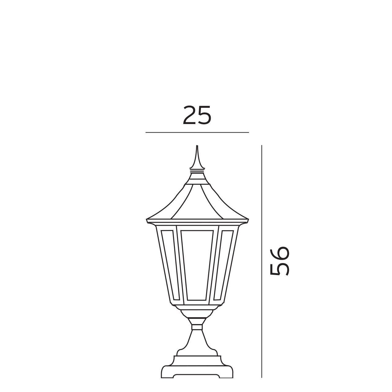 Уличный фонарь Norlys Modena 300B - фото 2 Уличный фонарь Norlys Modena 300B - фото 2