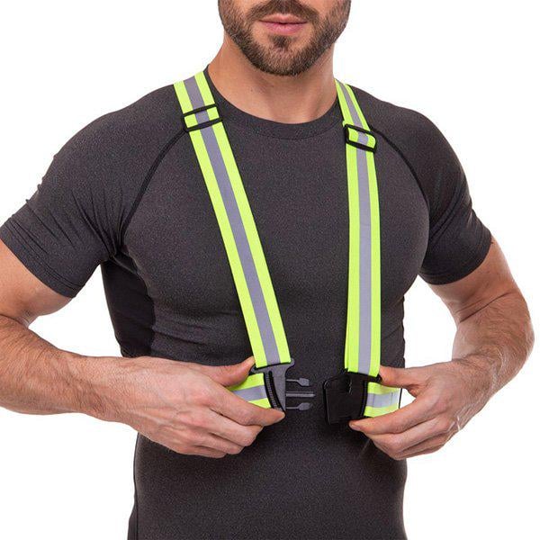 Світловідбивний жилет для велосипедиста "Reflective Suspenders Belt" Салатовий (1009328-LightGreen-1) - фото 3