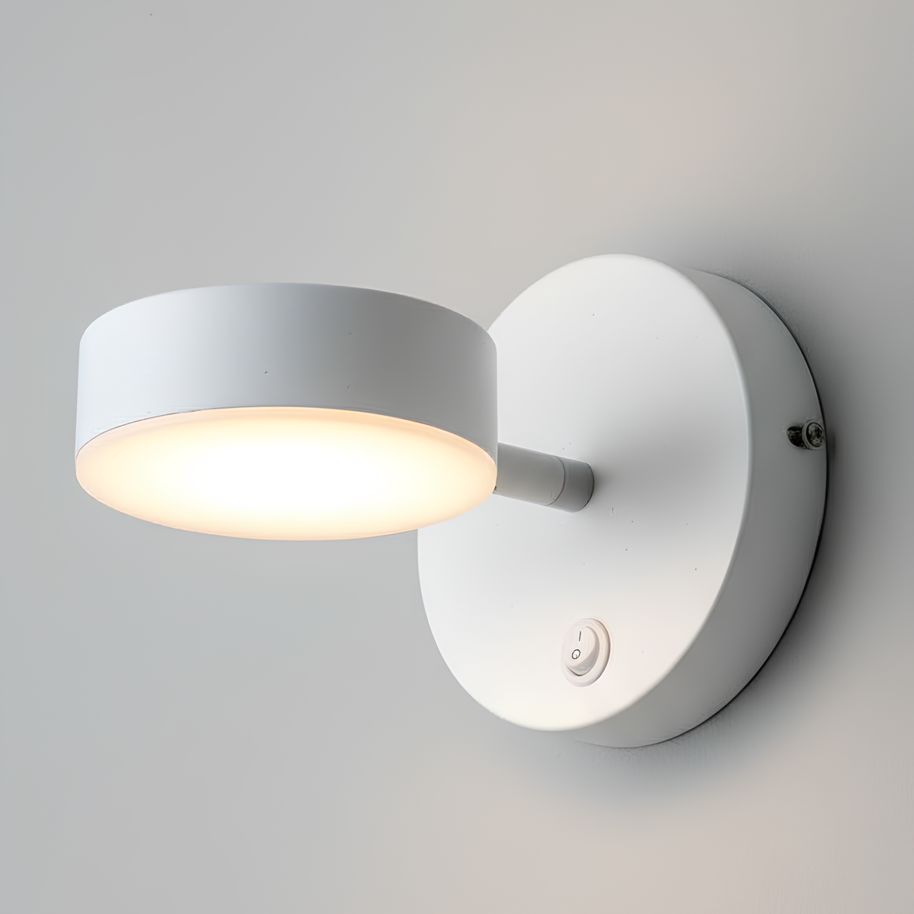 Бра светодиодная Sirius 7W с выключателем на корпусе 3000K Белый (8733-W)