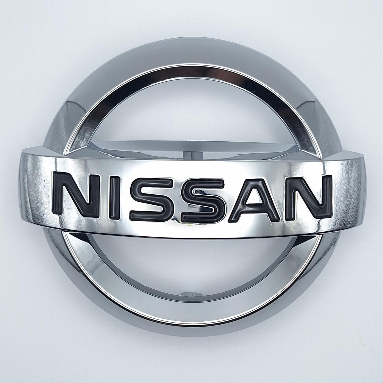 Эмблема Nissan на решетку радиатора Хром 130х112 мм (62890-1KA0A)