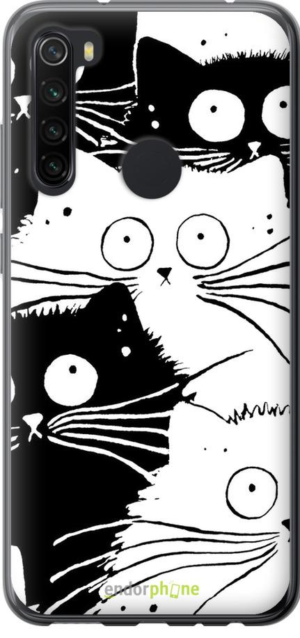 Чехол на Xiaomi Redmi Note 8 Коты v2 (3565u-1787-42517)