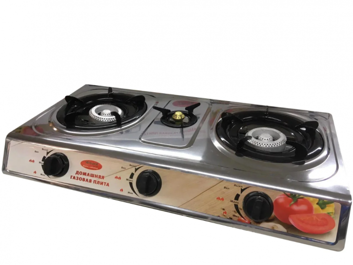 Плита газова DT 1103 на 3 конфорки домашня - фото 2 Плита газова DT 1103 на 3 конфорки домашня - фото 2
