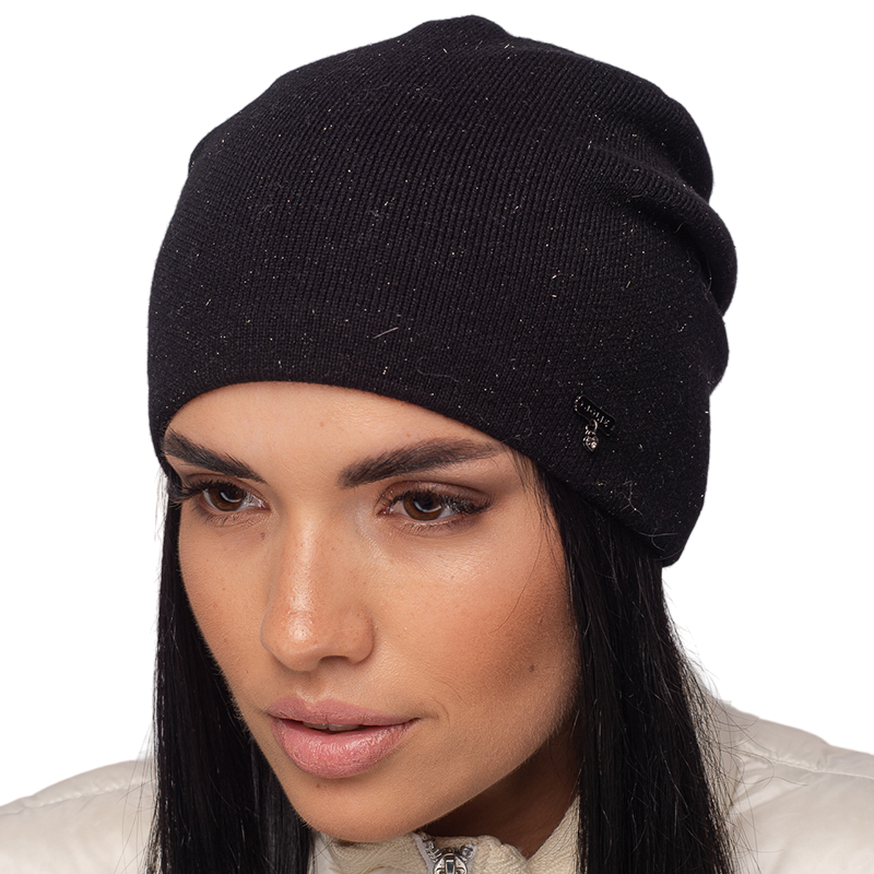 Шапка женская Leks Эврика утепленная флисом One size Черный (123355)