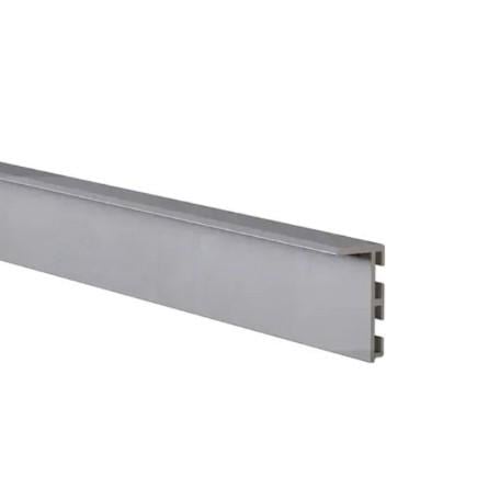 Плинтус алюминиевый ALU-S1012 скрытого монтажа 12х12х2700 мм Серый (23261520)