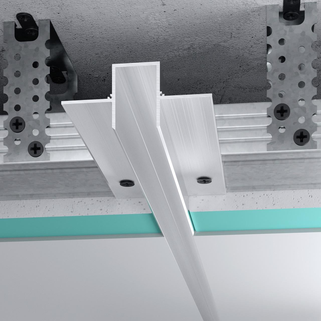 Профиль теневого шва FSPRO 20 мм раздельный алюминиевый 3 м (F2.D2030)